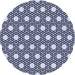 Square Patterned Blue Rug, pat1525blu