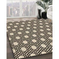 Patterned Milk Chocolate Brown Rug, pat1525brn