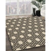 Patterned Milk Chocolate Brown Rug in Family Room, pat1525brn