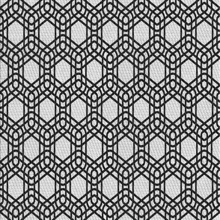 Machine Washable Transitional Black Rug, wshpat1525gry