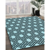 Patterned Blue Rug, pat1525lblu