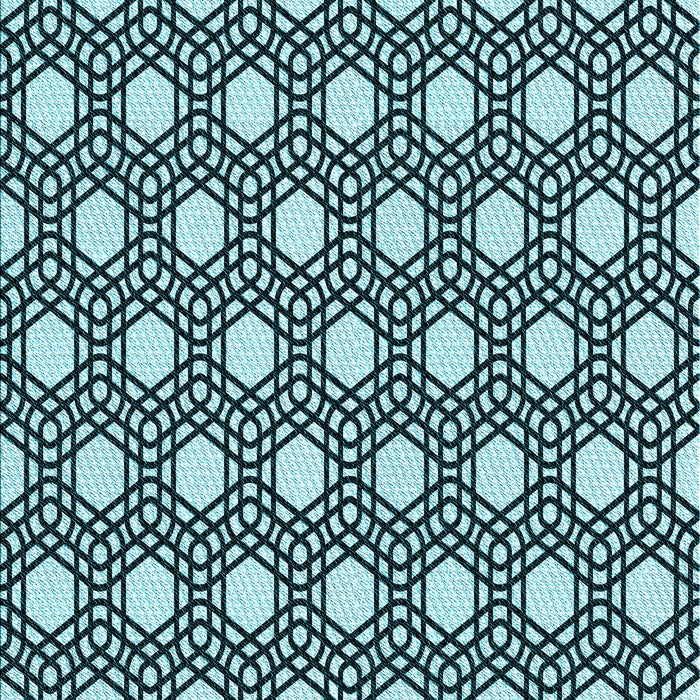 Square Patterned Blue Rug, pat1525lblu