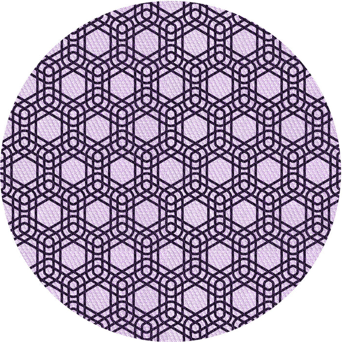 Square Patterned Blossom Pink Rug, pat1525pur