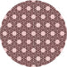 Square Machine Washable Transitional Deep Rose Pink Rug in a Living Room, wshpat1525rd