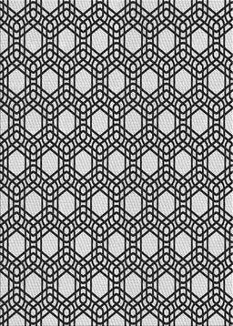 Patterned Charcoal Black Novelty Rug, pat1525