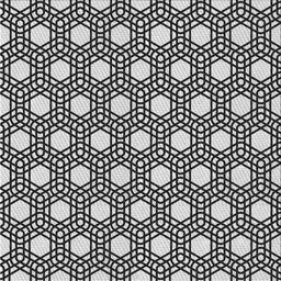 Square Patterned Charcoal Black Novelty Rug, pat1525