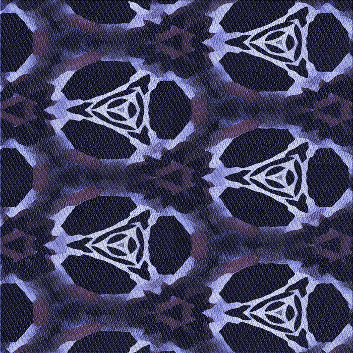 Round Patterned Night Blue Rug, pat1526blu
