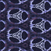 Round Patterned Night Blue Rug, pat1526blu