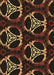 Patterned Light Brown Rug, pat1526brn
