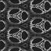 Round Patterned Midnight Gray Rug, pat1526gry