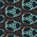 Round Patterned Aquamarine Stone Green Rug, pat1526lblu