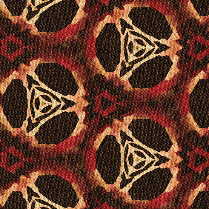 Patterned Red Rug, pat1526org