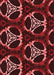 Patterned Maroon Red Rug, pat1526rd