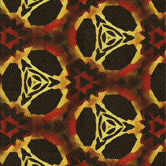Patterned Red Rug, pat1526yw