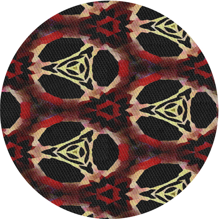 Sideview of Patterned Brown Novelty Rug, pat1526