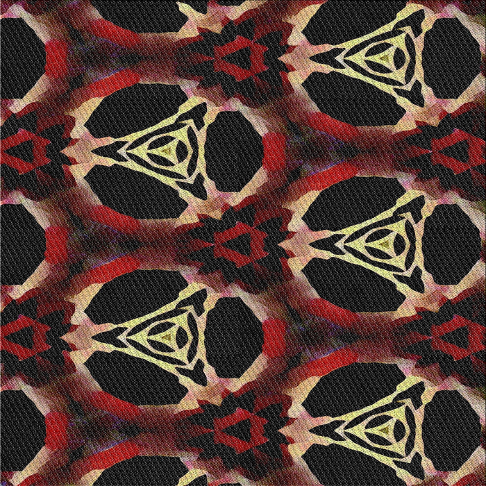 Square Patterned Brown Novelty Rug, pat1526