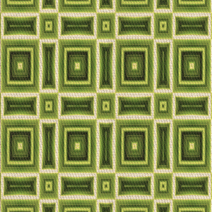Patterned Green Rug, pat1527brn