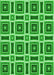 Machine Washable Transitional Neon Green Rug, wshpat1527grn