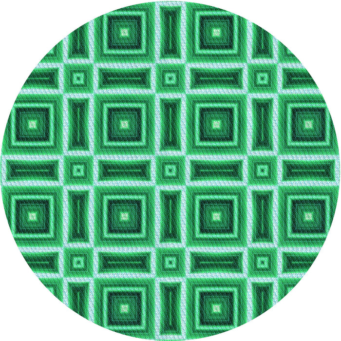 Square Machine Washable Transitional Lime Mint Green Rug in a Living Room, wshpat1527lblu