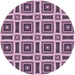 Square Machine Washable Transitional Purple Rug in a Living Room, wshpat1527pur