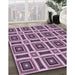 Machine Washable Transitional Purple Rug in a Family Room, wshpat1527pur