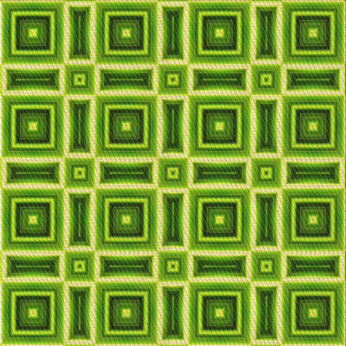 Round Patterned Green Rug, pat1527yw