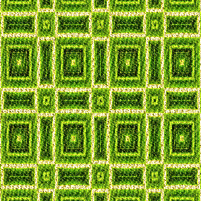 Patterned Green Rug, pat1527yw