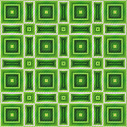 Square Patterned Green Novelty Rug, pat1527