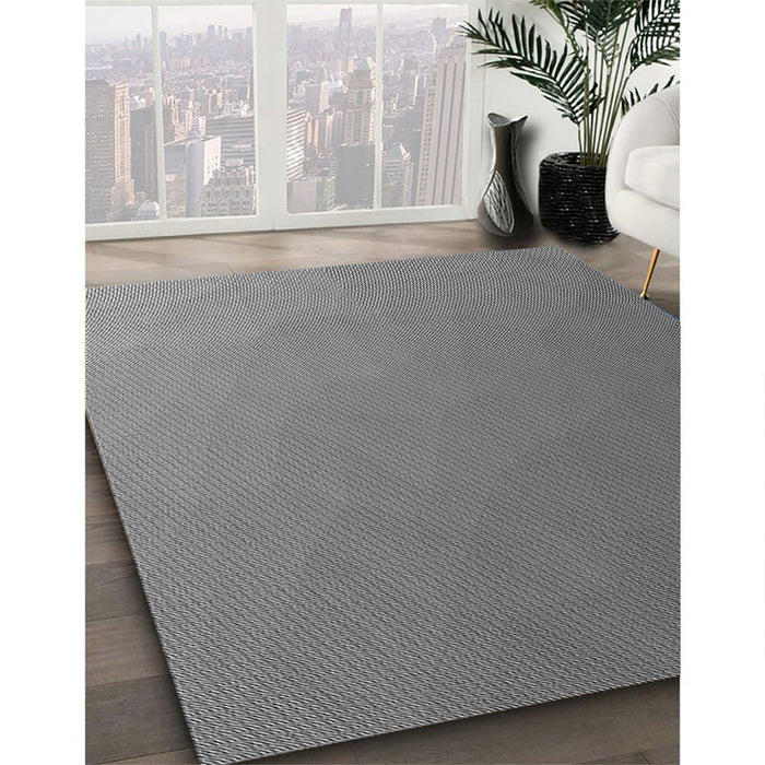 Patterned Ash Gray Rug in Family Room, pat1528gry