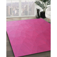 Patterned Crimson Purple Rug, pat1528pur