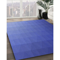 Patterned Sky Blue Rug, pat1529blu