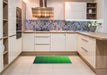 Patterned Green Rug in a Kitchen, pat1529grn