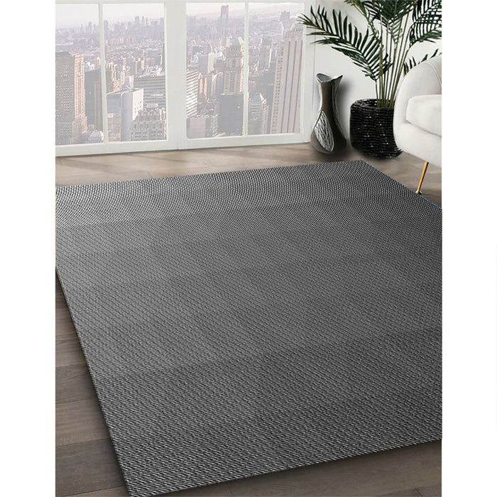 Patterned Gray Rug in Family Room, pat1529gry