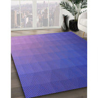 Patterned Purple Rug, pat1529pur