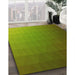 Machine Washable Transitional Pistachio Green Rug in a Family Room, wshpat1529yw