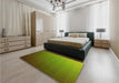 Patterned Pistachio Green Rug in a Bedroom, pat1529yw