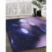 Patterned Medium Purple Rug in Family Room, pat153blu