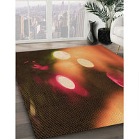 Patterned Orange Rug, pat153org