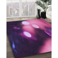Patterned Orchid Purple Rug, pat153pur