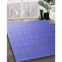 Patterned Purple Mimosa Purple Rug, pat1530blu