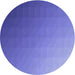 Square Patterned Purple Mimosa Purple Rug, pat1530blu