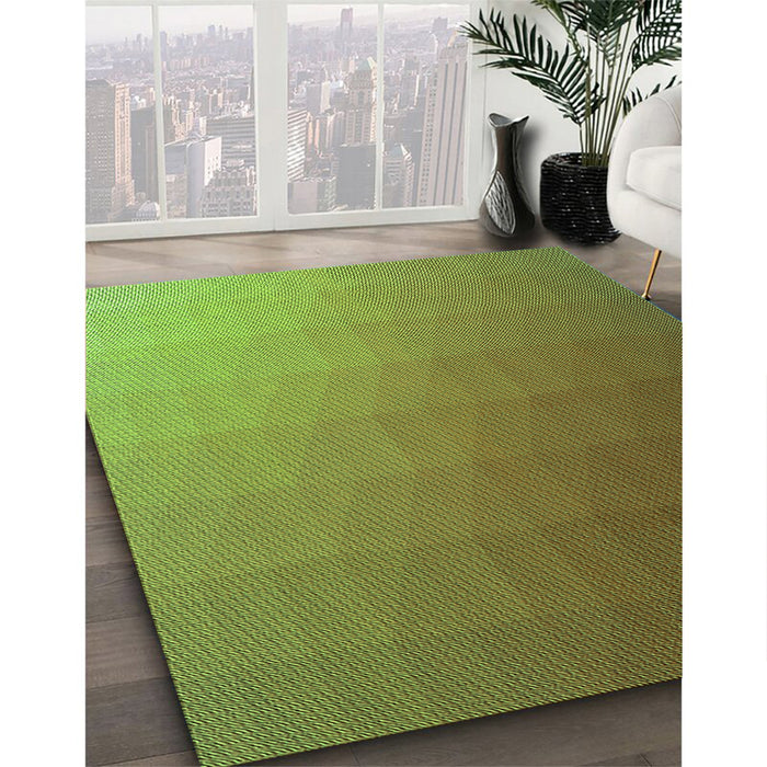 Machine Washable Transitional Pistachio Green Rug in a Family Room, wshpat1530grn