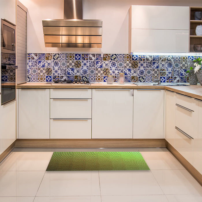 Patterned Pistachio Green Rug in a Kitchen, pat1530grn