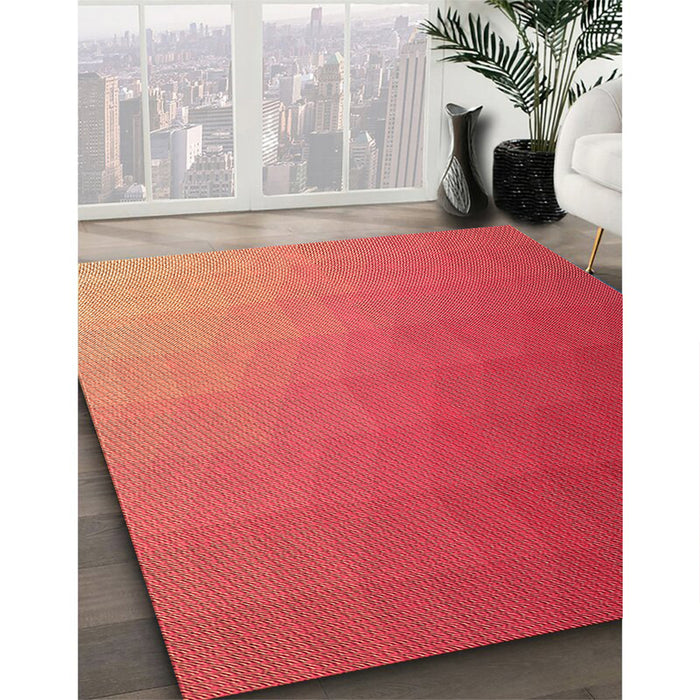 Machine Washable Transitional Red Rug in a Family Room, wshpat1530org