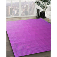 Patterned Fuchsia Magenta Purple Rug, pat1530pur