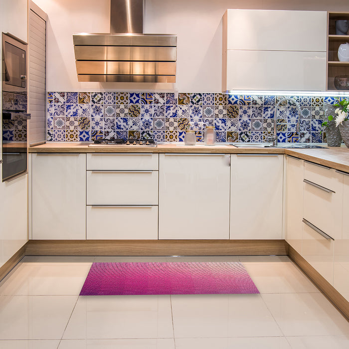 Machine Washable Transitional Dark Hot Pink Rug in a Kitchen, wshpat1530