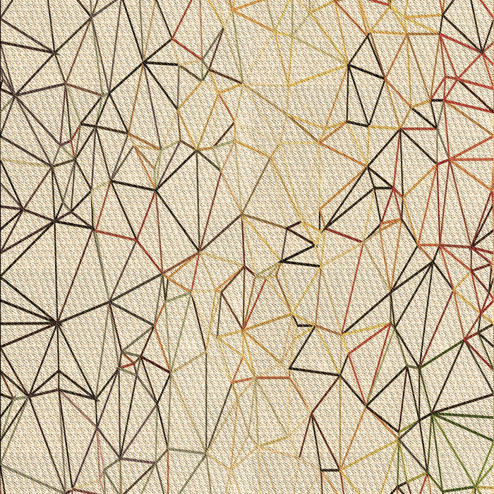 Machine Washable Transitional Vanilla Gold Rug, wshpat1531brn