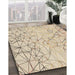 Machine Washable Transitional Vanilla Gold Rug in a Family Room, wshpat1531brn