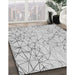 Patterned Platinum Gray Rug in Family Room, pat1531gry