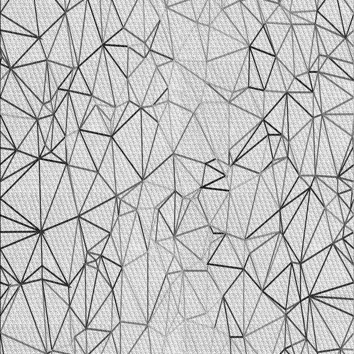 Patterned Platinum Gray Rug, pat1531gry